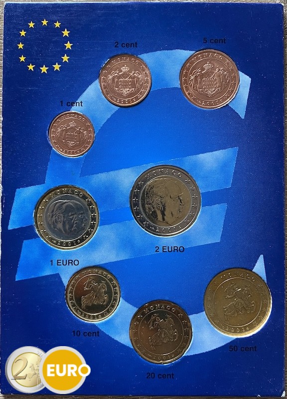 Serie de euro UNC Mónaco 2001