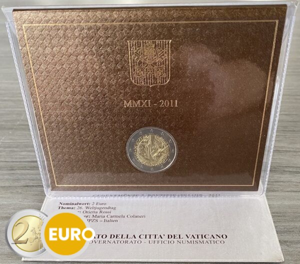 2 euro Vatican 2011 - World Youth Days BU FDC