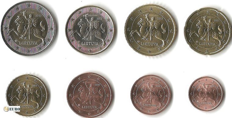 Euro set UNC Lithuania 2015