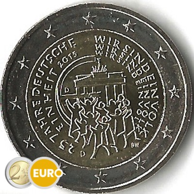 2 Euro Deutschland 2015 D - Deutsche Wiedervereinigung UNZ