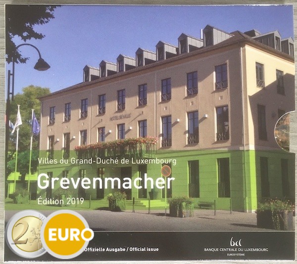 Euro set BU FDC Luxembourg 2019 Grevenmacher + 2 euro Charlotte