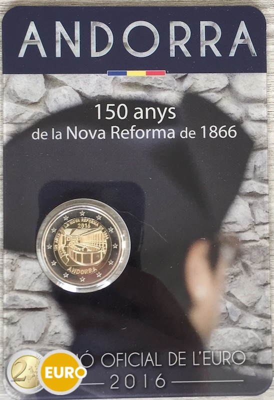 2 euro Andorra 2016 - Neue Reform Stgl. Coincard