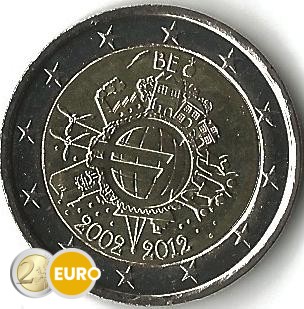 2 Euro Belgien 2012 - 10 Jahre Euro UNZ
