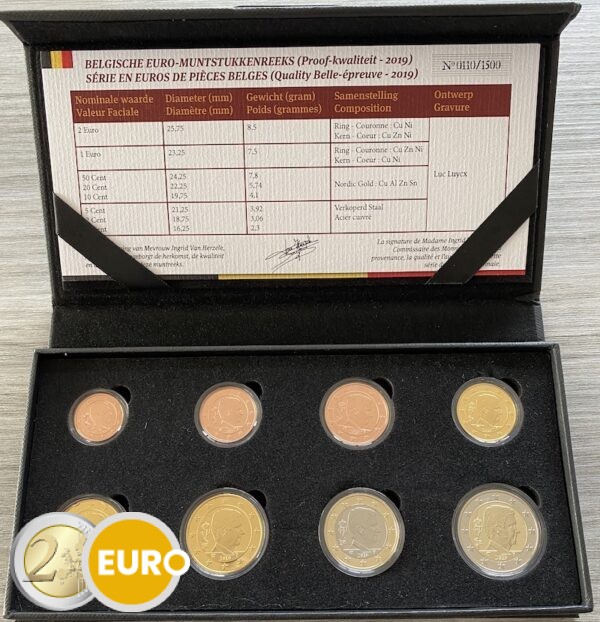 KMS PP Belgien 2019 Euro set BE Proof
