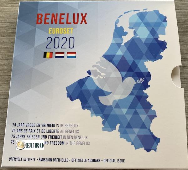 Euro set BU FDC Benelux 2020 Frieden in Europa