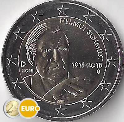 2 Euro Deutschland 2018 - G Helmut Schmidt UNZ