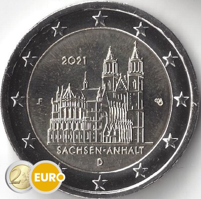 2 euro Deutschland 2021 - F Sachsen-Anhalt UNZ UNC