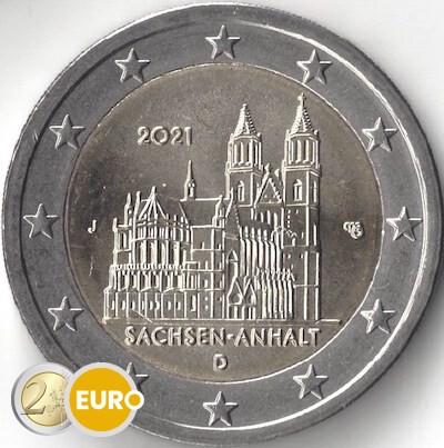 2 euro Deutschland 2021 - J Sachsen-Anhalt UNZ UNC