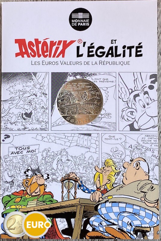 10 euros Francia 2015 - Asterix igualdad El regalo del César - en coincard