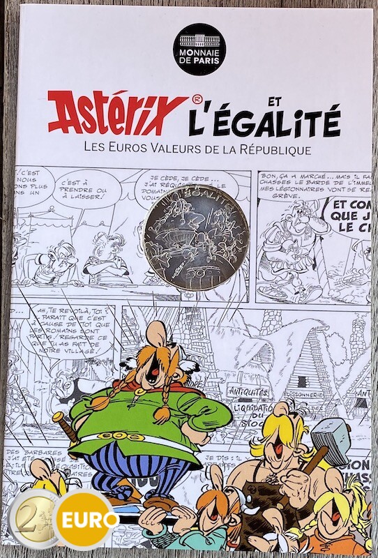 10 euro Frankrijk 2015 - Asterix égalité de Romeinse Lusthof - in coincard