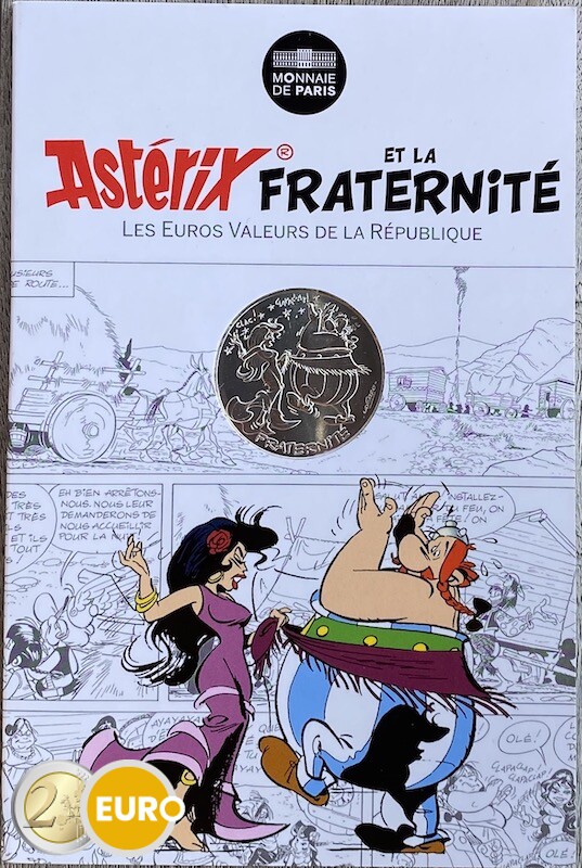 10 euros Francia 2015 - Asterix fraternidad en Hispania - en coincard