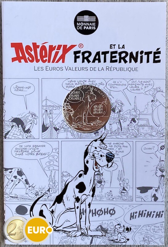 10 euro France 2015 - Asterix fraternité The Great Crossing - in coincard