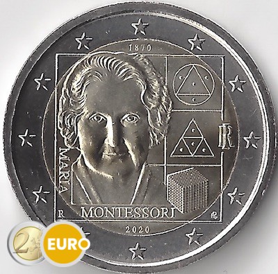 2 euro Italy 2020 - 150 years Maria Montessori UNC