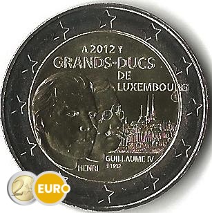 Luxemburg 2012 - 2 Euro Großherzog Henri und Guillaume UNZ