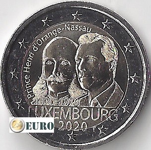 2 Euro Luxemburg 2020 - Heinrich von Oranien-Nassau UNC