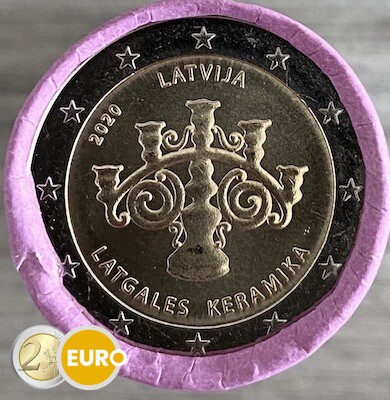Rollo 2 euros Letonia 2020 - Cerámica letona