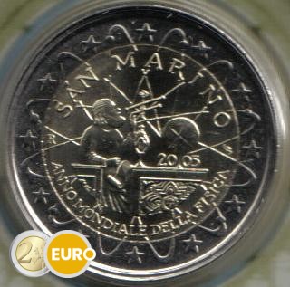 2 euros San Marino 2005 - Año Mundial de la Física BU FDC