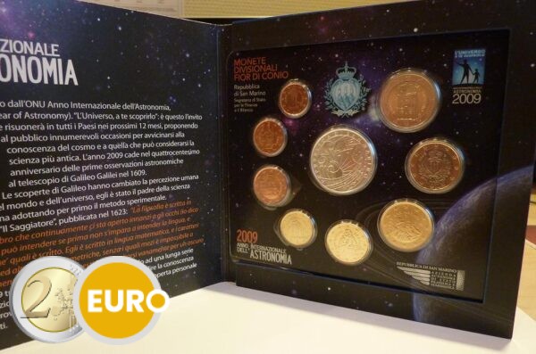 Euro set BU FDC San Marino 2009 + 5 euro Astronomie