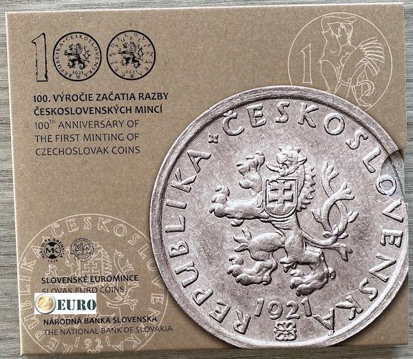 KMS Slowakei 2021 Stgl. BU FDC - tschechoslowakischer Münzen