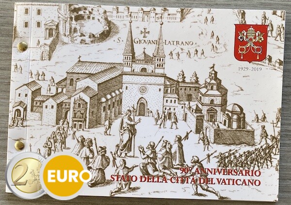 2 euro Vatikan 2019 - 90 Jahre Vatikanstadt BU FDC Numisbrief