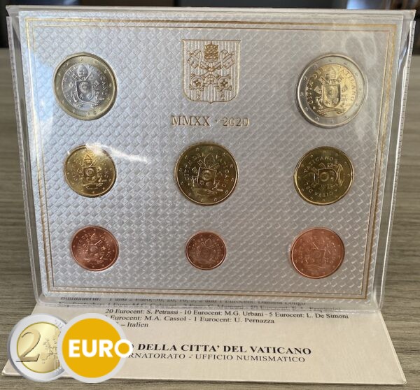Euro set BU FDC Vaticaan 2020
