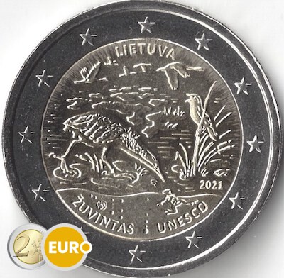 2 euro Litauen 2021 - Biosphärenreservat Zuvintas UNZ UNC