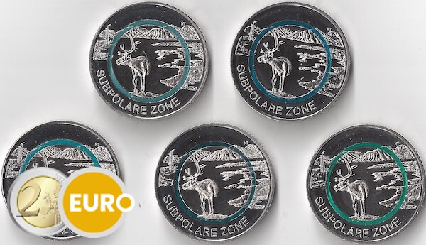 5 euro Duitsland 2020 - Subpolaire zone ADFGJ UNC