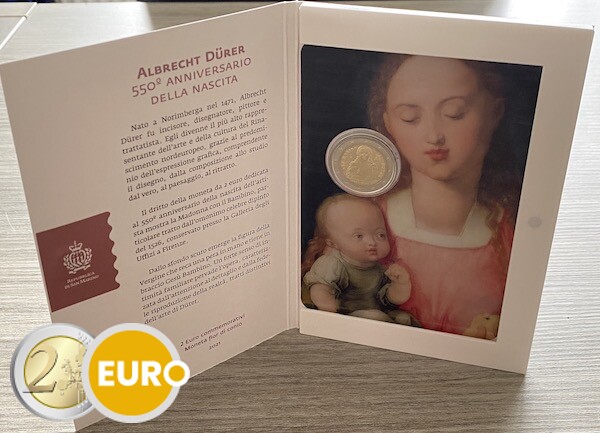 2 euros San Marino 2021 - Alberto Durero BU FDC