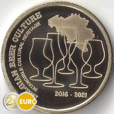 2,50 euros Bélgica 2021 - Cultura de la cerveza patrimonio UNC