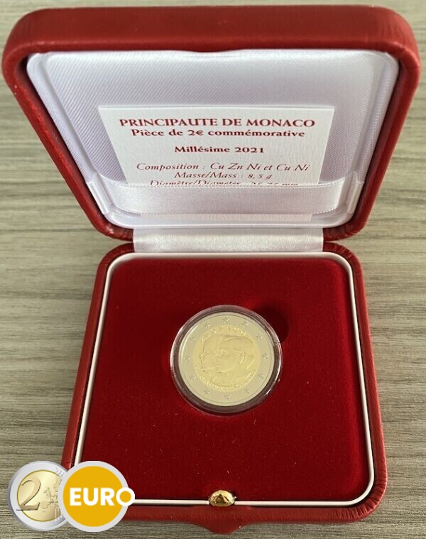 2 euro Monaco 2021 - Marriage Albert and Charlene BE Proof