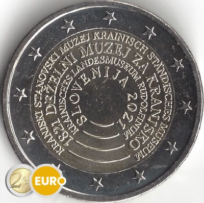 2 euro Slowenien 2021 - Museum Kranj Krain UNZ UNC