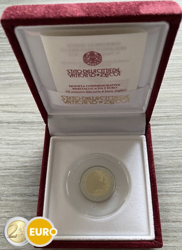 2 euro Vatican 2021 - Dante Alighieri BE Proof