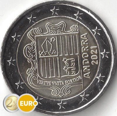 2 euro Andorra 2021 - Coat of Arms UNC