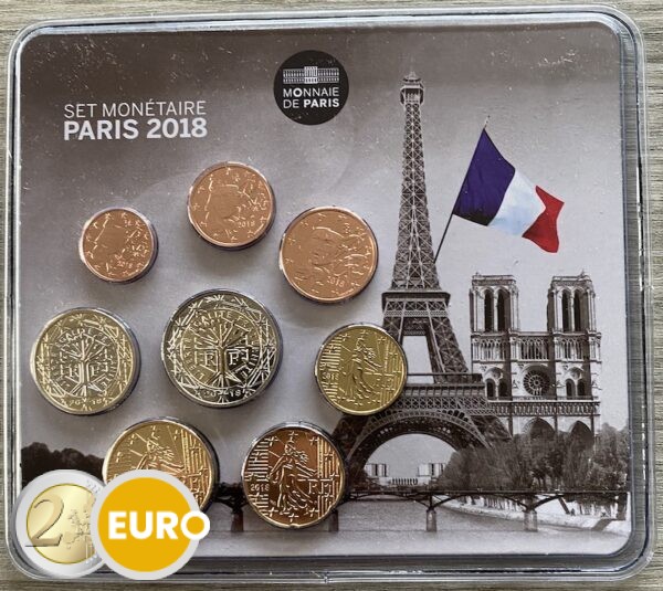 Serie de euro BU FDC Francia 2018 - París