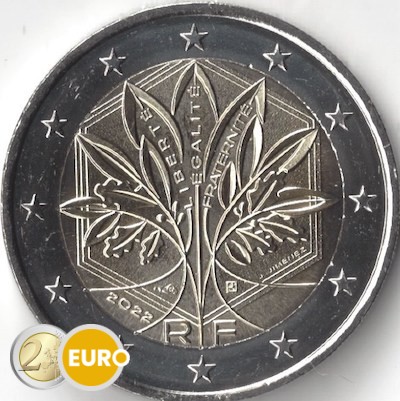 2 euro France 2022 - Stylized Tree UNC