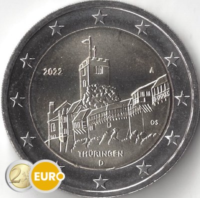 2 euro Germany 2022 - A Thuringia UNC