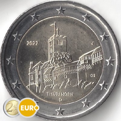 2 euro Germany 2022 - J Thuringia UNC