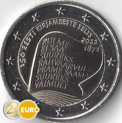 2 euro Estonia 2022 - Estonian Literature Society UNC