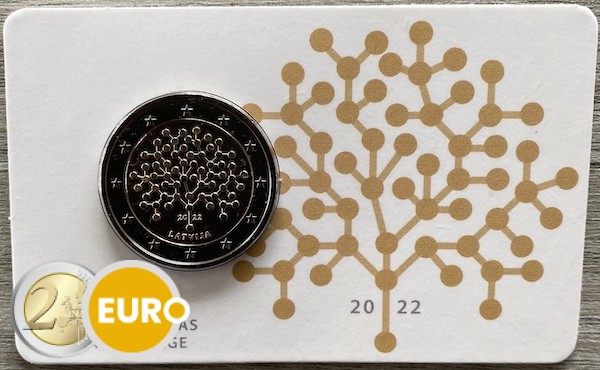 2 Euro Lettland 2022 - Bank von Lettland Stgl. Coincard