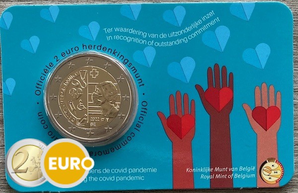 2 euros Belgique 2022 - Professions de la santé BU FDC Coincard NL