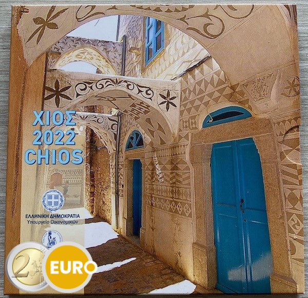 Euro set BU FDC Greece 2022 Chios