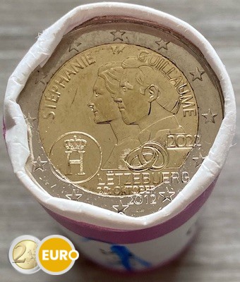 25 x 2 euros Luxemburgo 2022 - 10 años bodas Guillermo y Estefanía