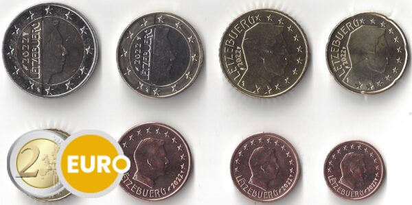 Euro set UNC Luxembourg 2022