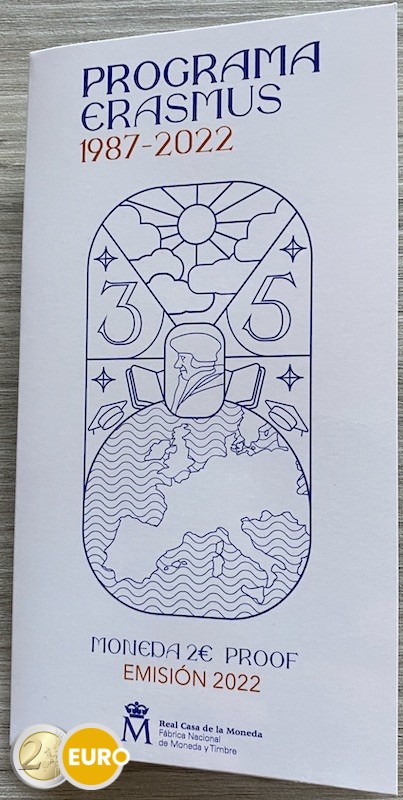 2 euro Spanje 2022 - Erasmus BE Proof