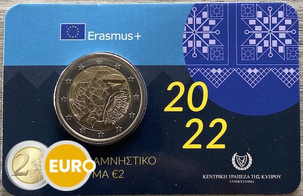 2 Euro Zypern 2022 - Erasmus Stgl. Coincard