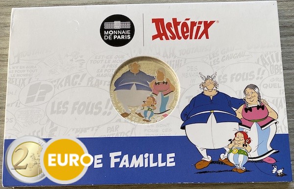 50 Euro Frankreich 2022 - Asterix Familie PP Silber farbig