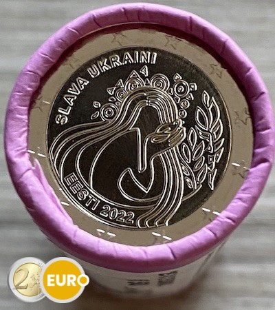 Roll 2 euro Estonia 2022 - Ukraine and freedom