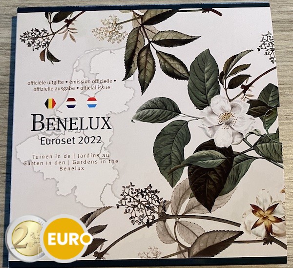 Euro set BU FDC Benelux 2022 Gardens