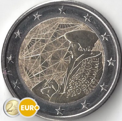2 euros Malte 2022 - Erasmus UNC