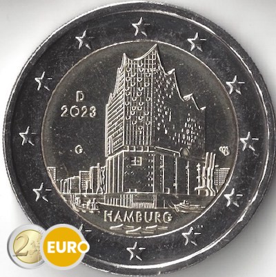 2 Euro Deutschland 2023 - Hamburg UNZ